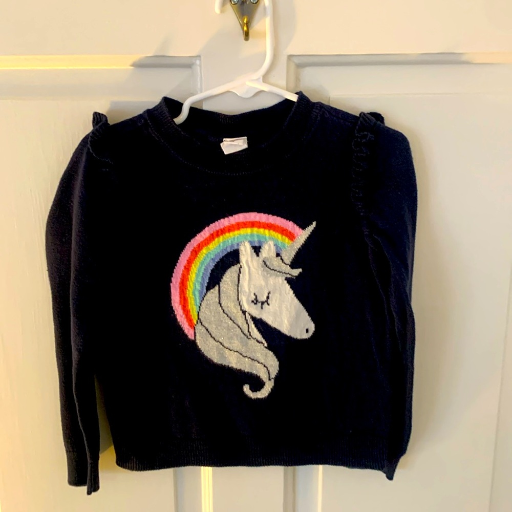 Babygap unicorn sweater.  Size 4T